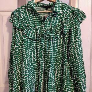 Eloquii blouse in green snake 🐍 print. (Size 18)
